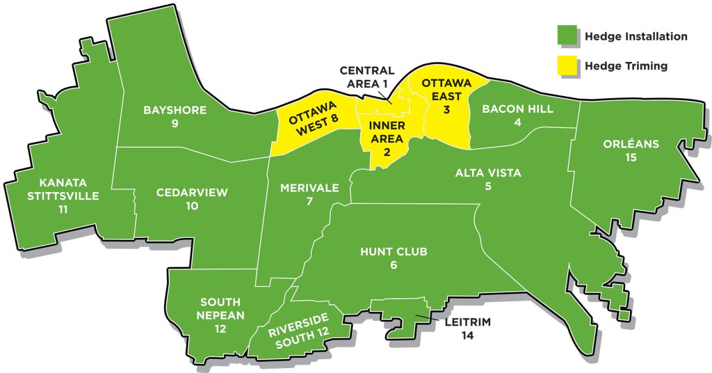 Tree Services map